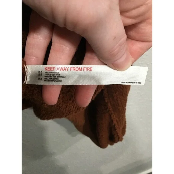 Free People FP Beach Adams Set Shrug Cardigan Rust Open Front Oversized XS Boho - Picture 4 of 6